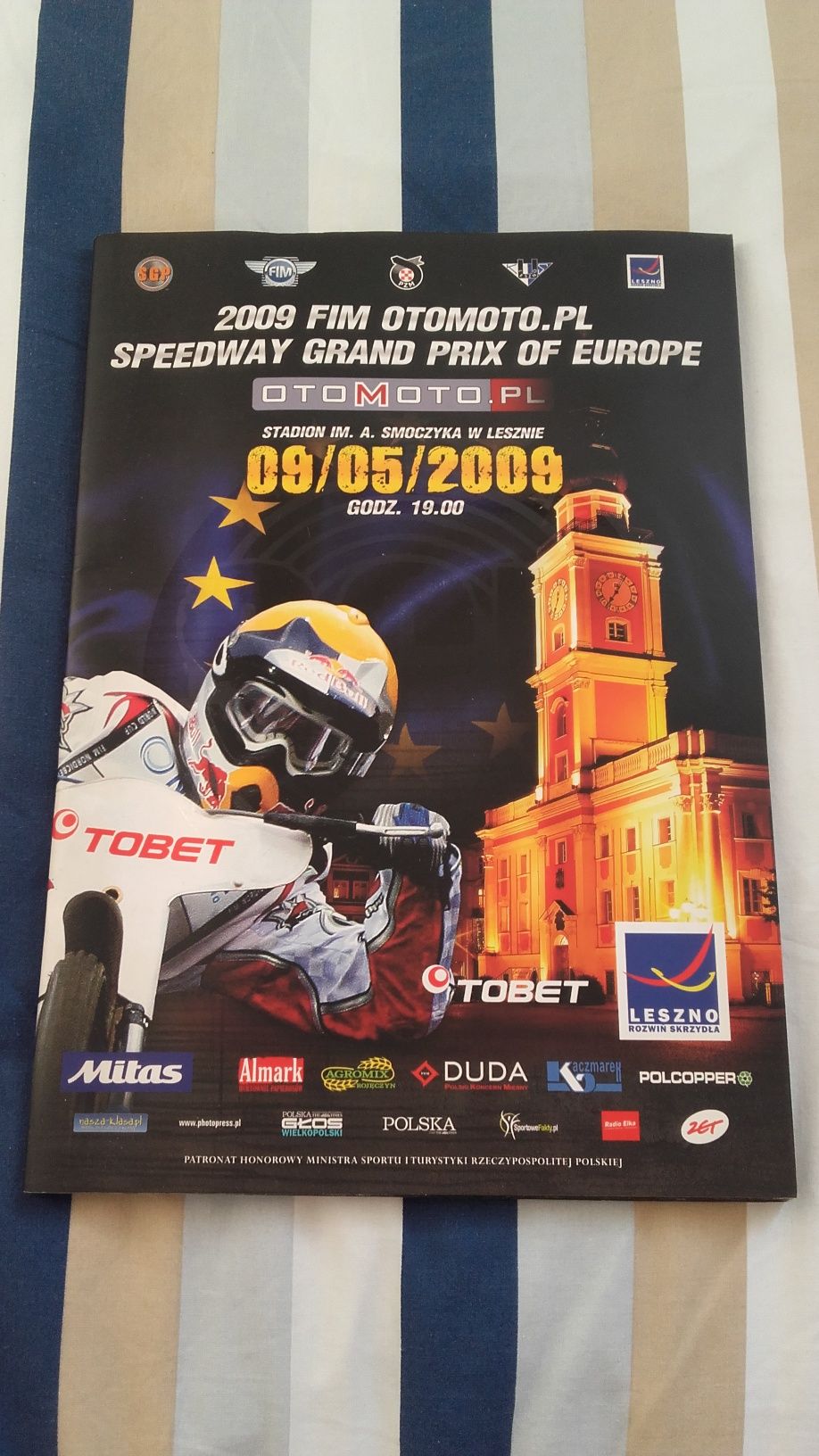 Program zawodów żużlowych 2009 FIM Speedway Grand Prix of Europe sport