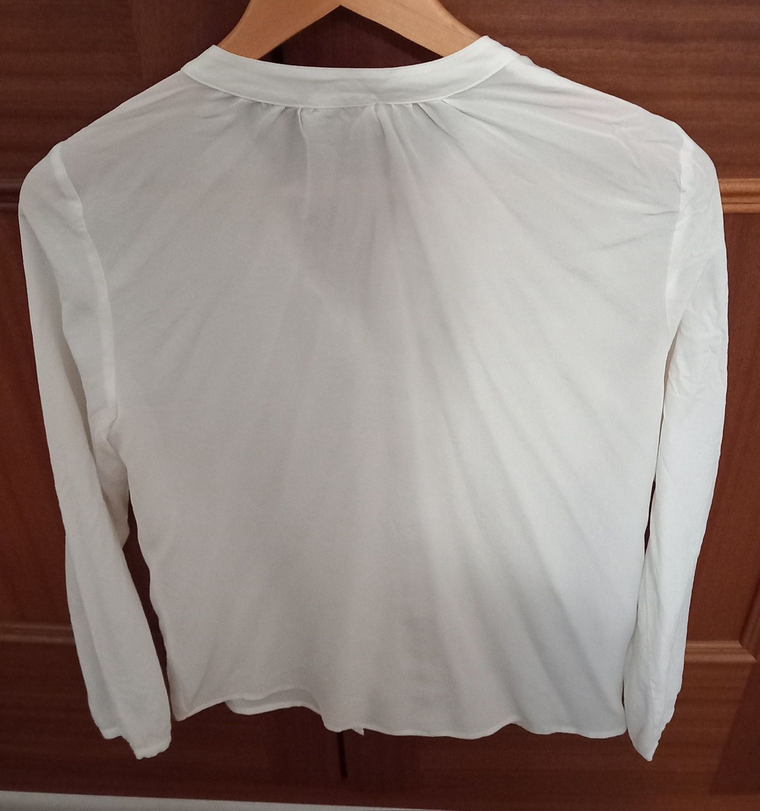 Camisa M(Stefanel)Seda Nova