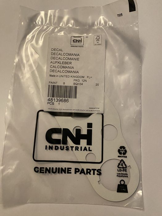 Przełacznik  wałka NEW HOLLAND CASE STEYR Naklejki na podłokietnik