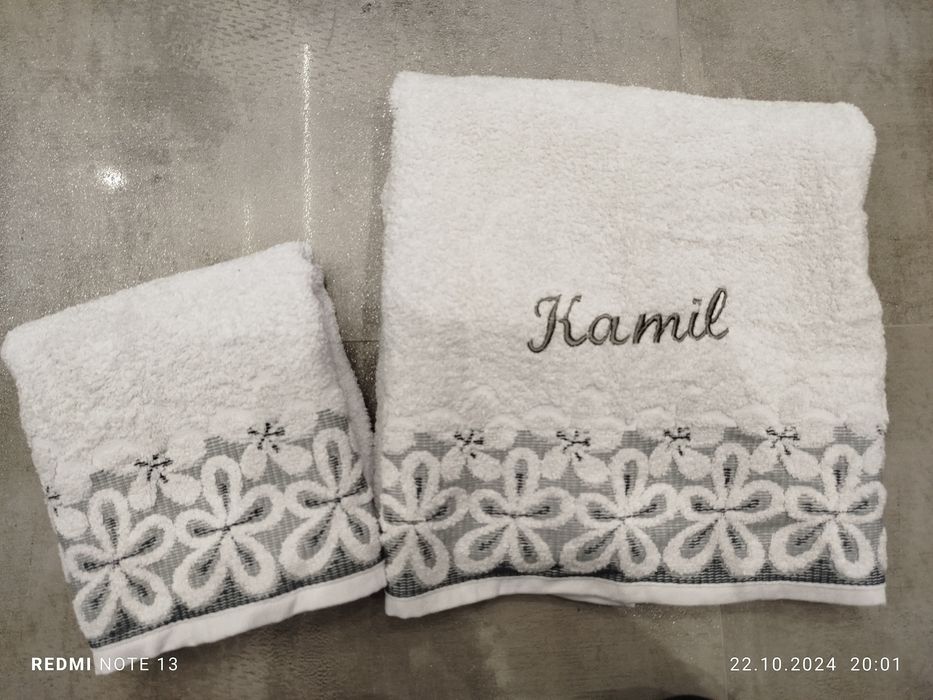Zestaw ręczników z imieniem Kamil