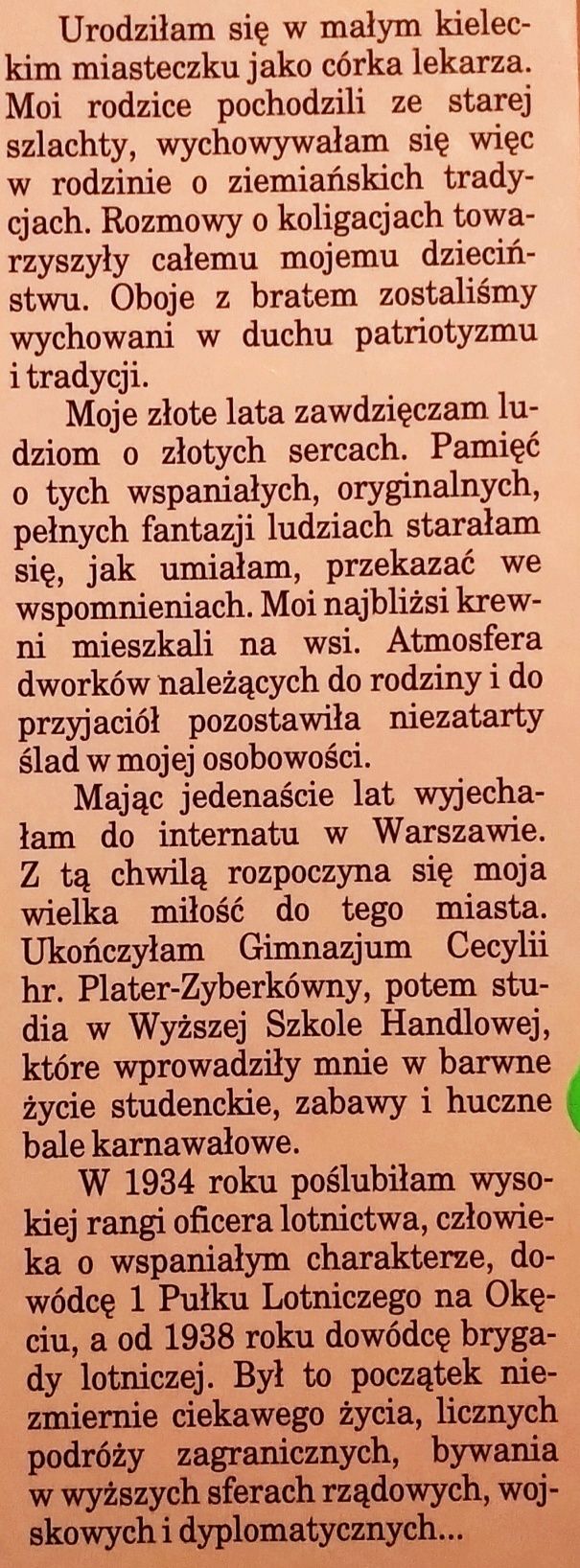 Moje młode lata. Krystyna LIBISZOWSKA-Dobrska
