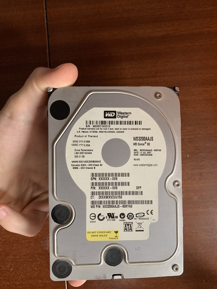 Жесткий диск WD320gb