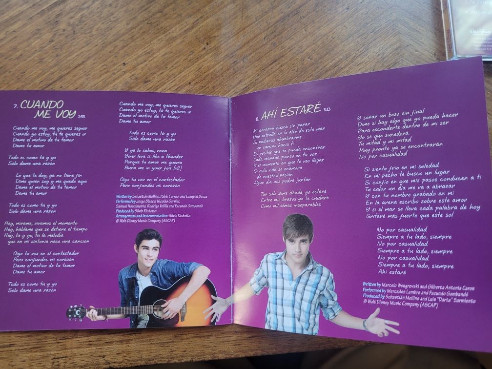 CD x 2 Violetta/Cantar es lo que soy Wer.ekskluzywna 2013 Disney