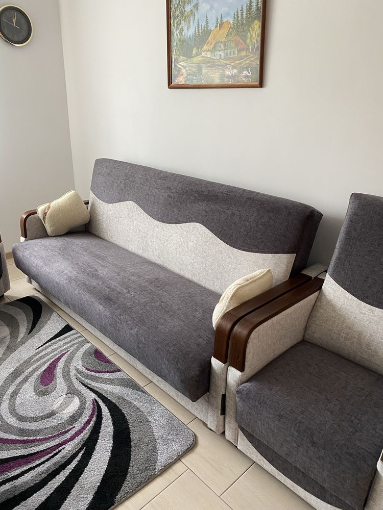 Sofa wersalka dwa fotele
