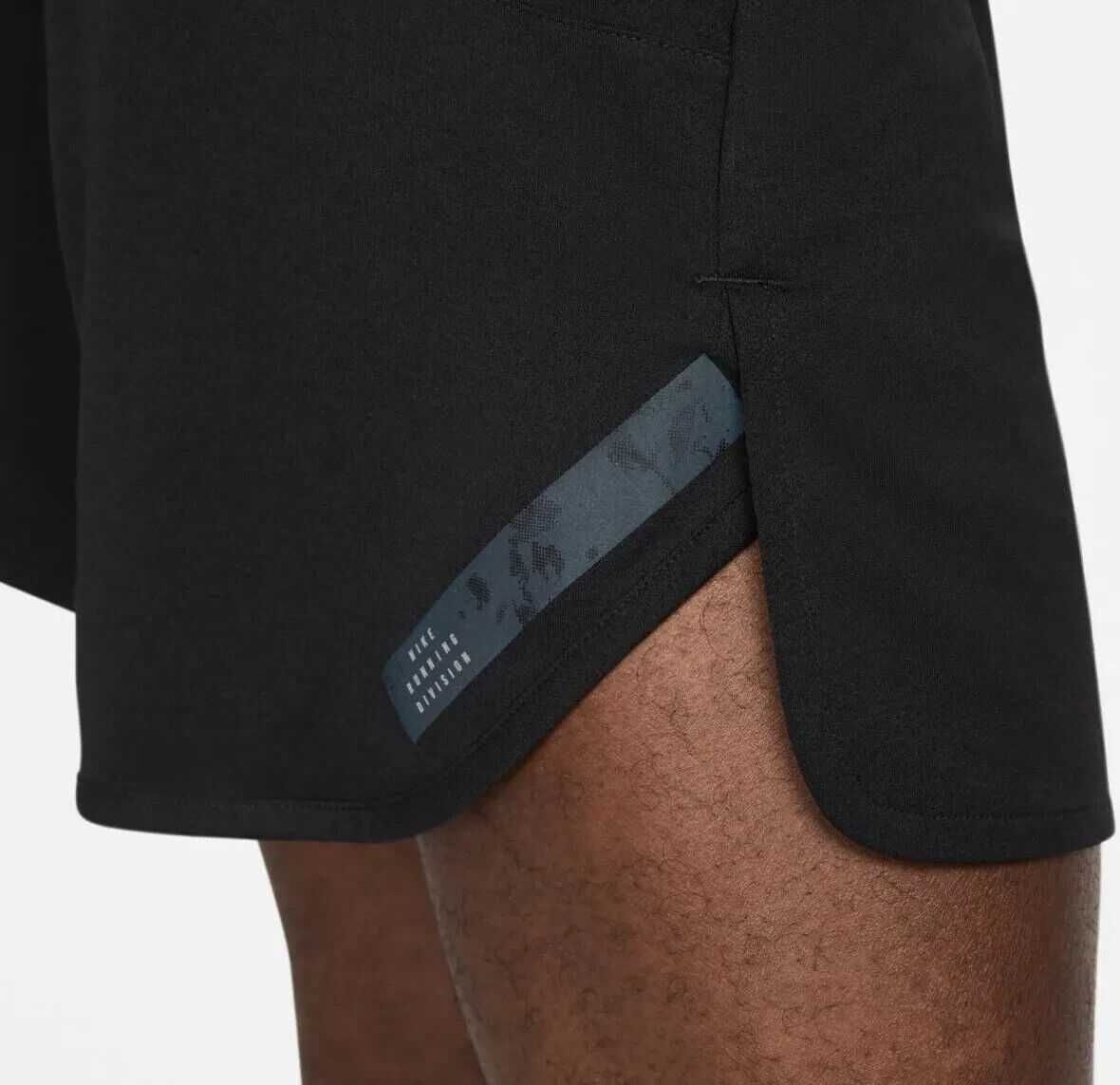 Nike Stride Running Division Shorts Dri-Fit 4" Brief-Lined Black FB