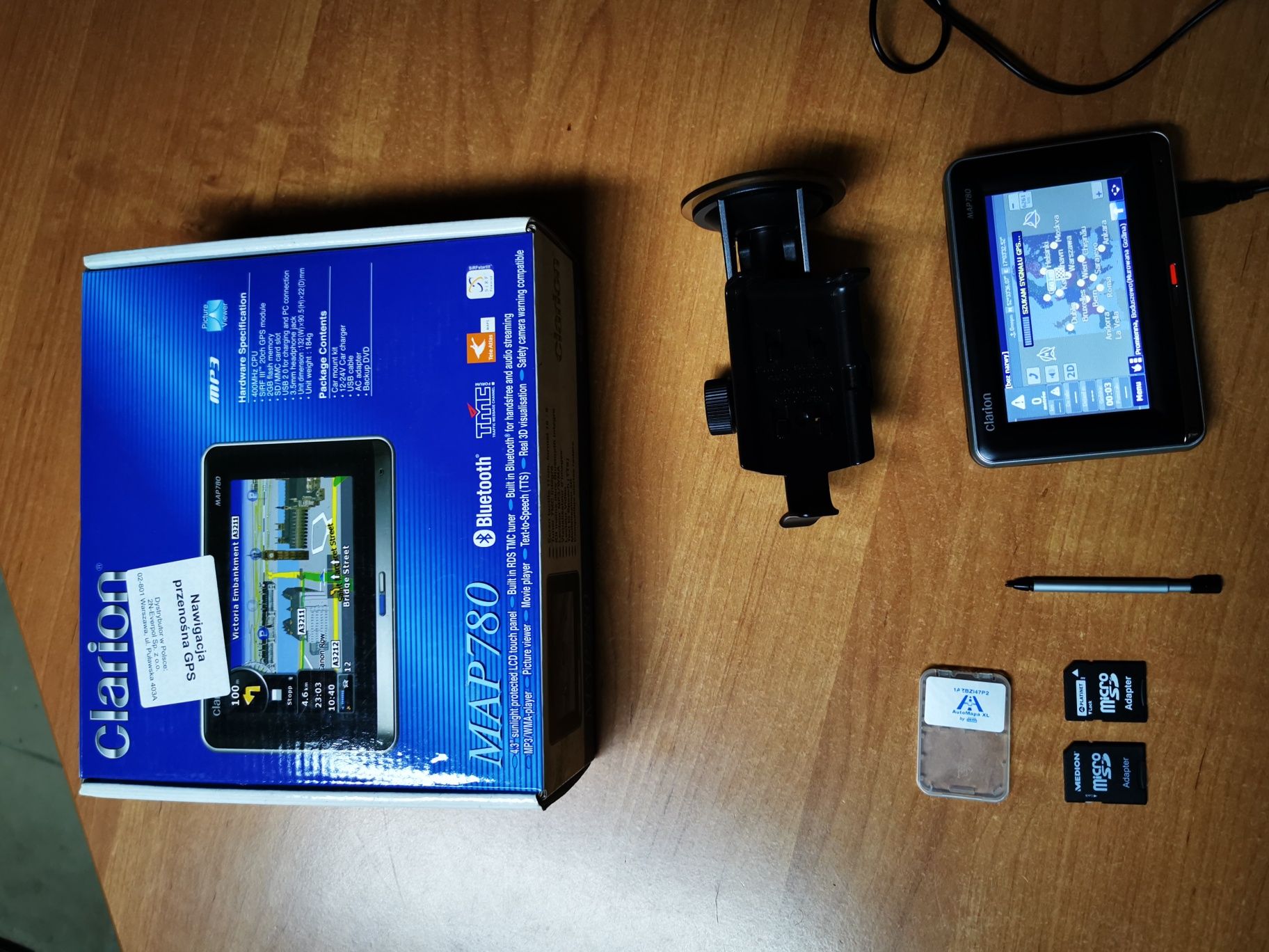 Nawigacja Clarion Sprawna GPS multimedia