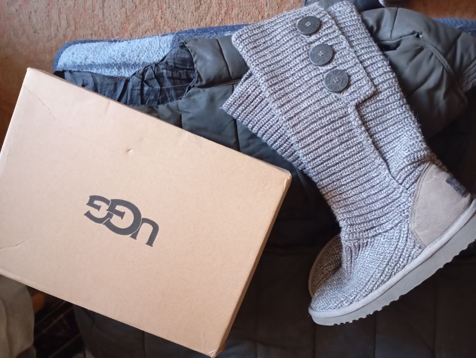 Угги женские вязаные UGG Australia р36 23.5см оригинал