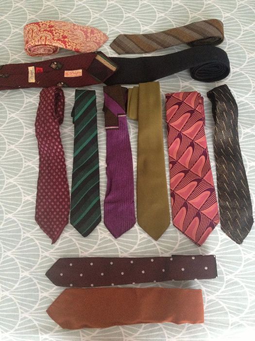Conjunto 12 Gravatas Vintage
