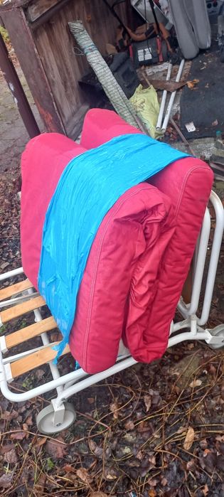 Łóżko polowe ikea składane w fotel