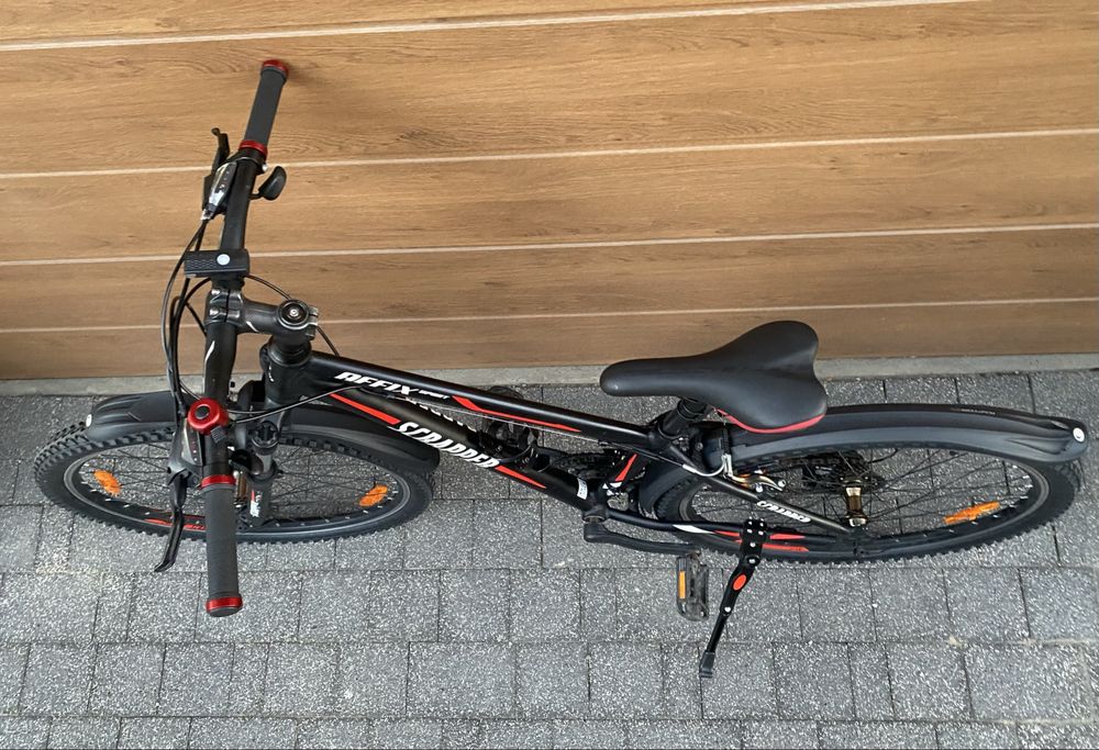 Rower Kross Affix Sport Scrapper XS 26” czarno-czerwony