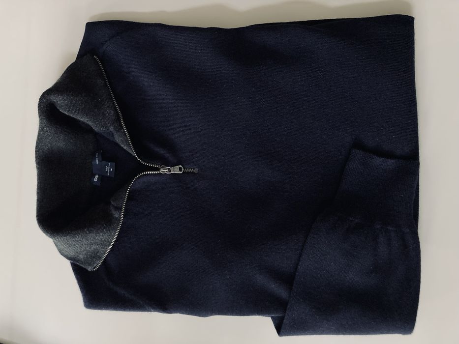 Męski  sweter z golfem merino wool wełna  r.M jak nowy