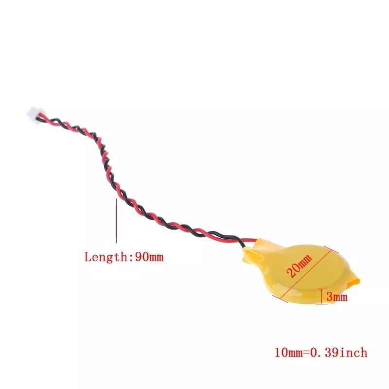 Bateria CR2032 BIOS CMOS pilot z przewodem na przewodzie przewód  3v