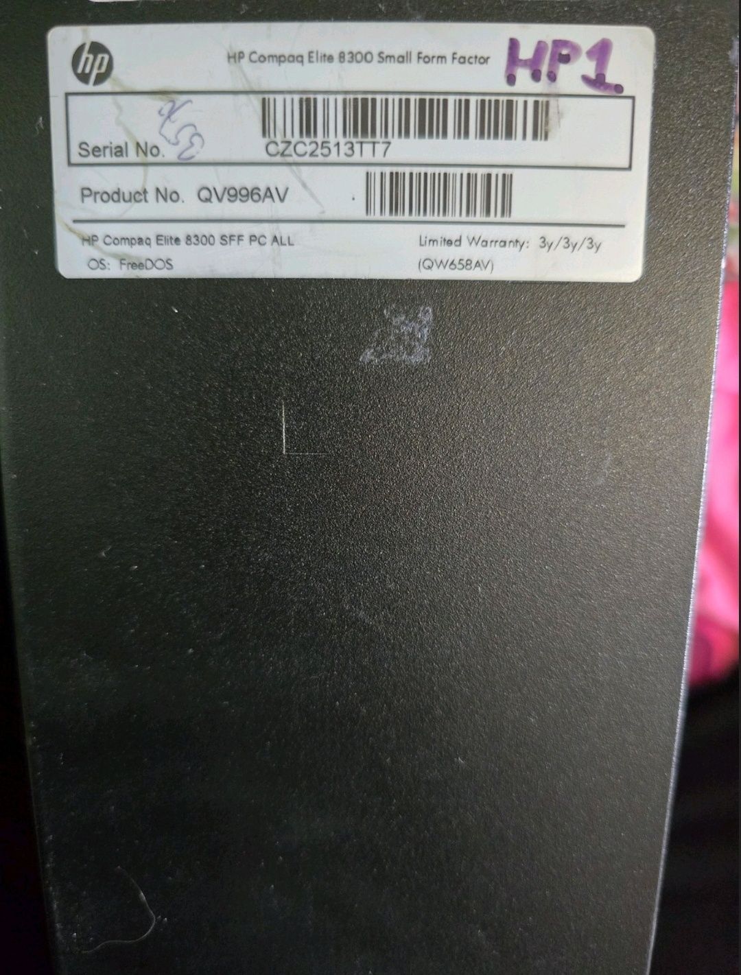 Системний блок HP Elite 8300 SFF i5-3570 RAM 8Gb, SSD 120Gb Nvidia 1gb