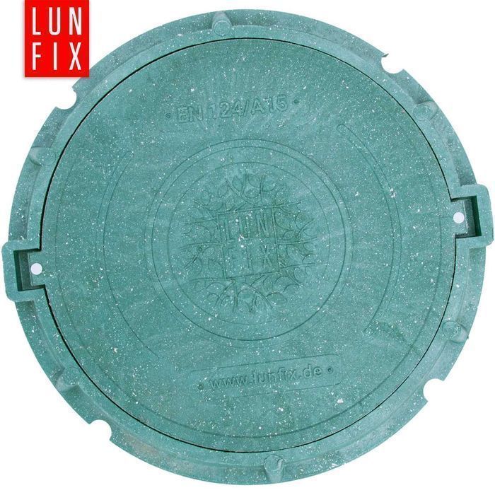 Pokrywa 60cm właz zamykany do studni szamba 600 mm 1,5t A15 zielony