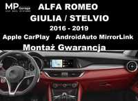 ALFA ROMEO JULIA/STELVIO Box Apple CarPlay AndroidAuto Montaż Gwar.