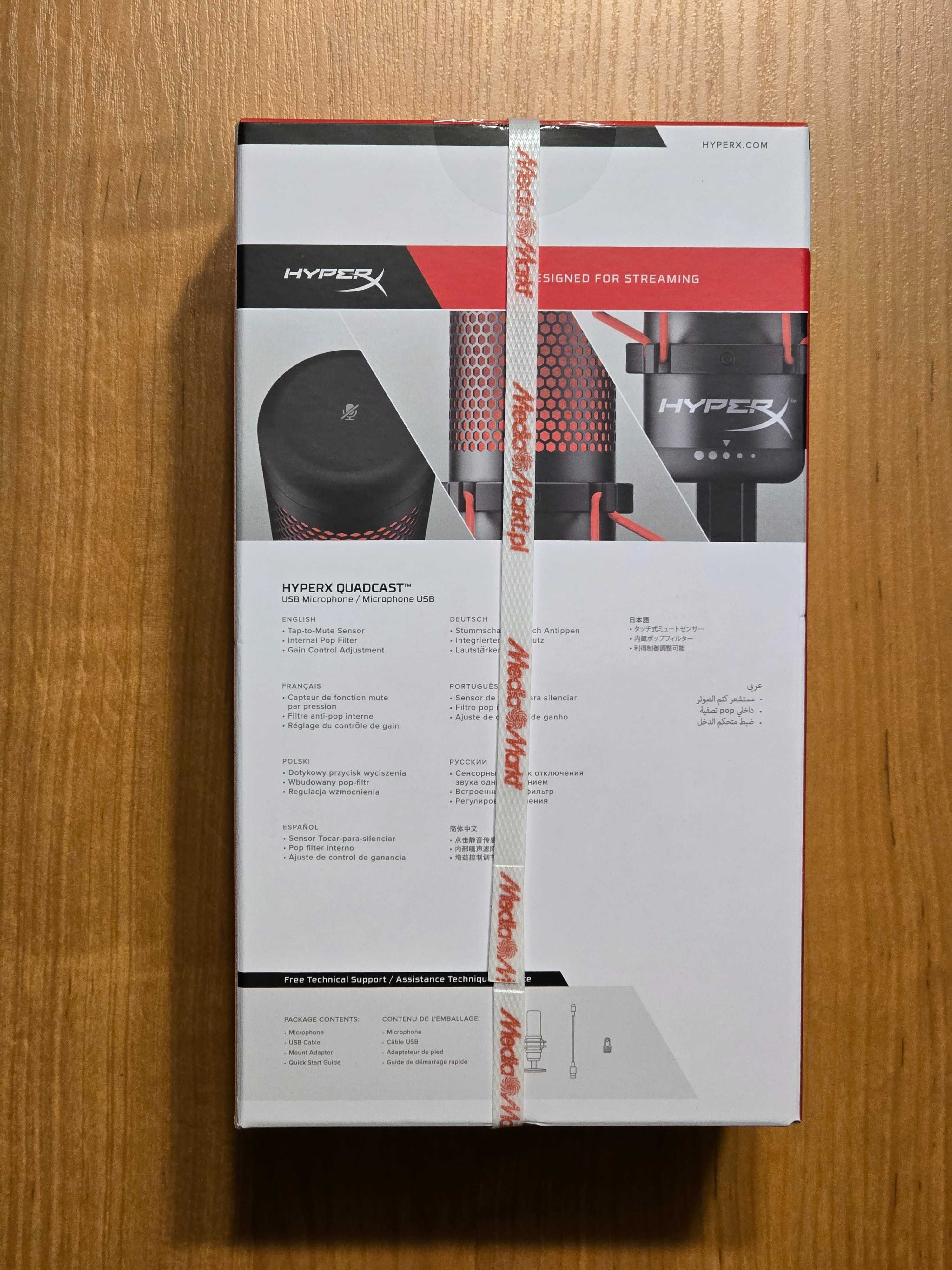 Mikrofon do komputera HYPERX QuadCast HX-MICQC-BK