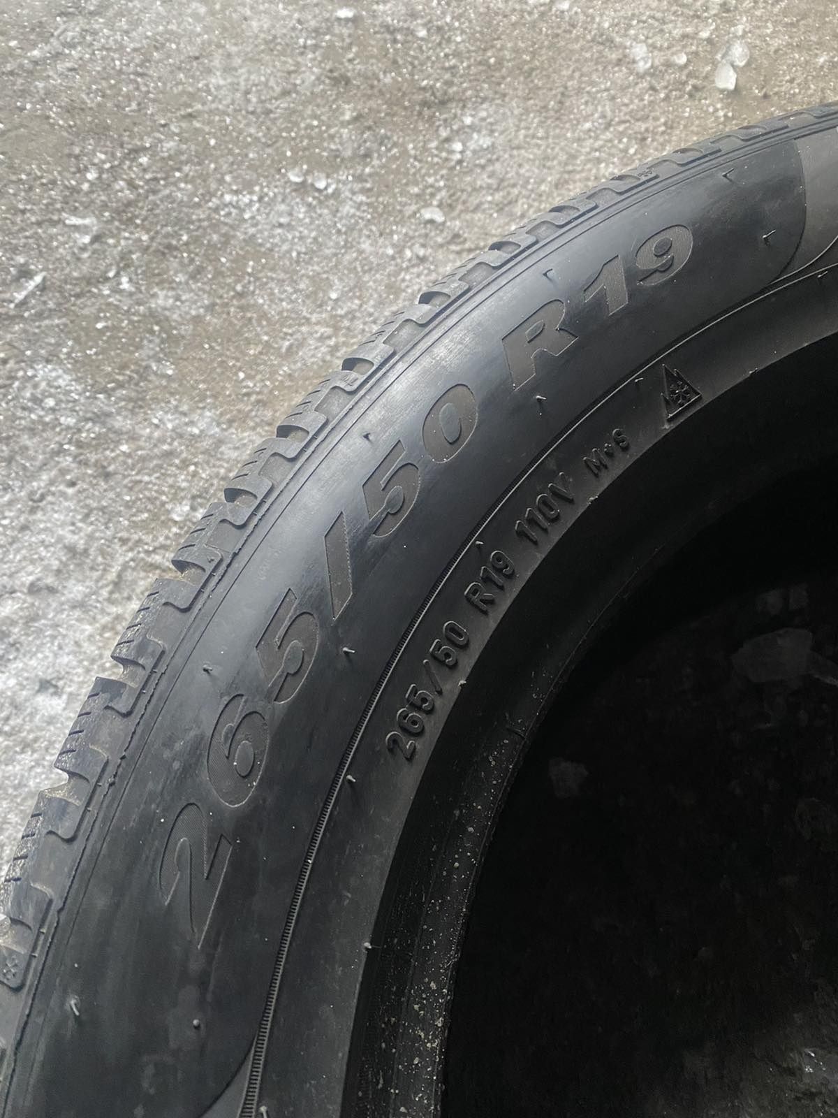 265.50.19 Pirelli 2шт зима БУ склад шины резина из Европы 50 R19