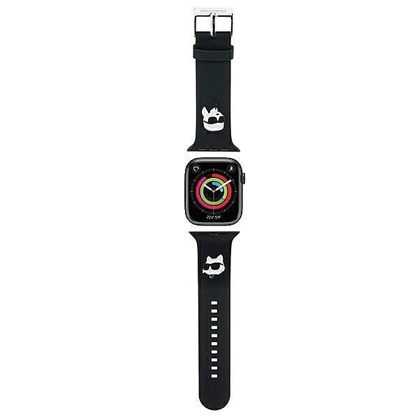Pasek Karl Lagerfeld 3D Rubber Karl&Choupette Heads na Apple Watch 38/