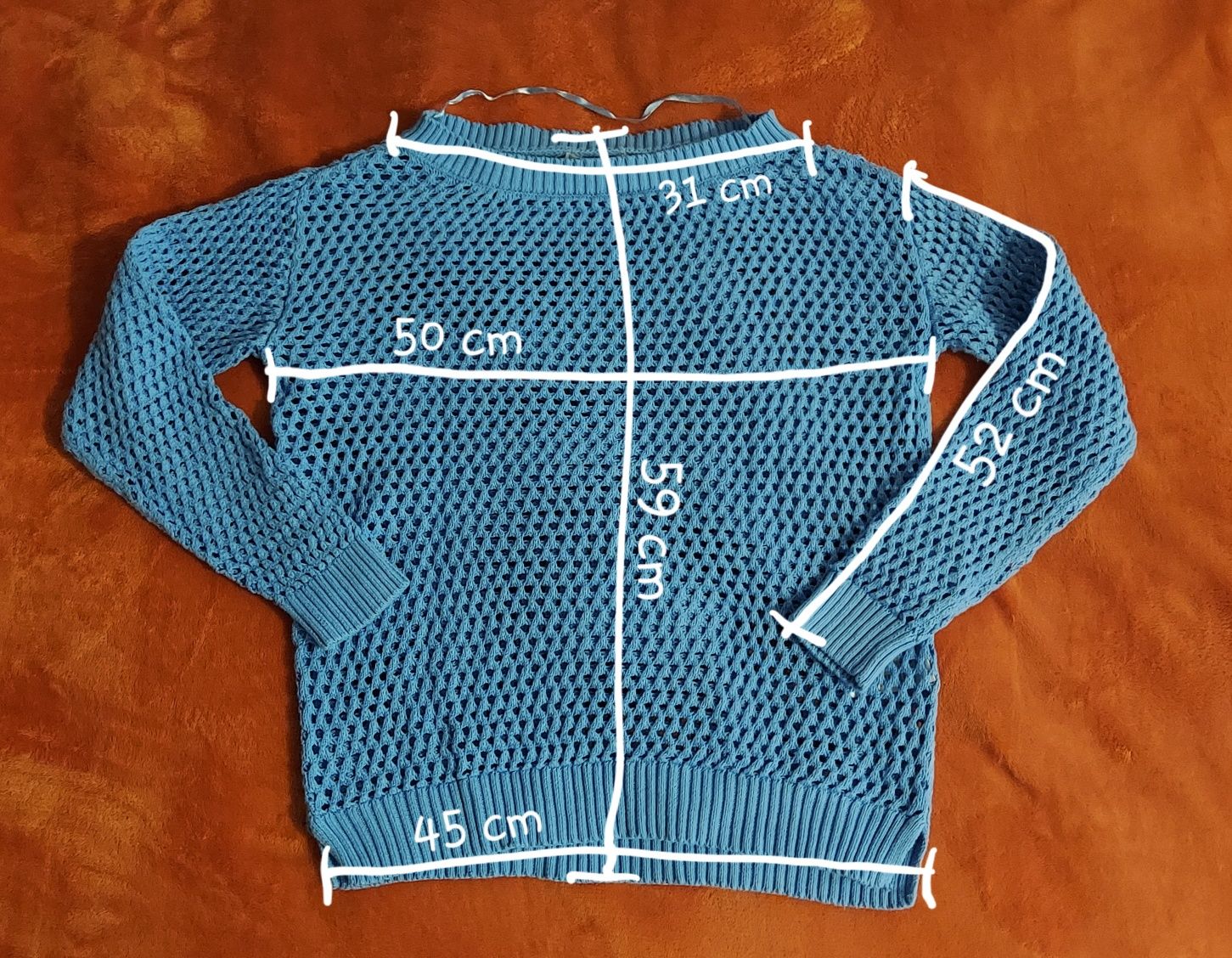 Bawełniany sweter "siatka"