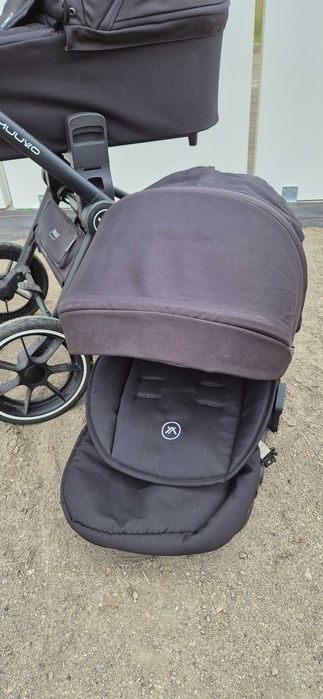 Wózek gondola spacerowy 2w1 Muuvo Quick 2.0 czarny