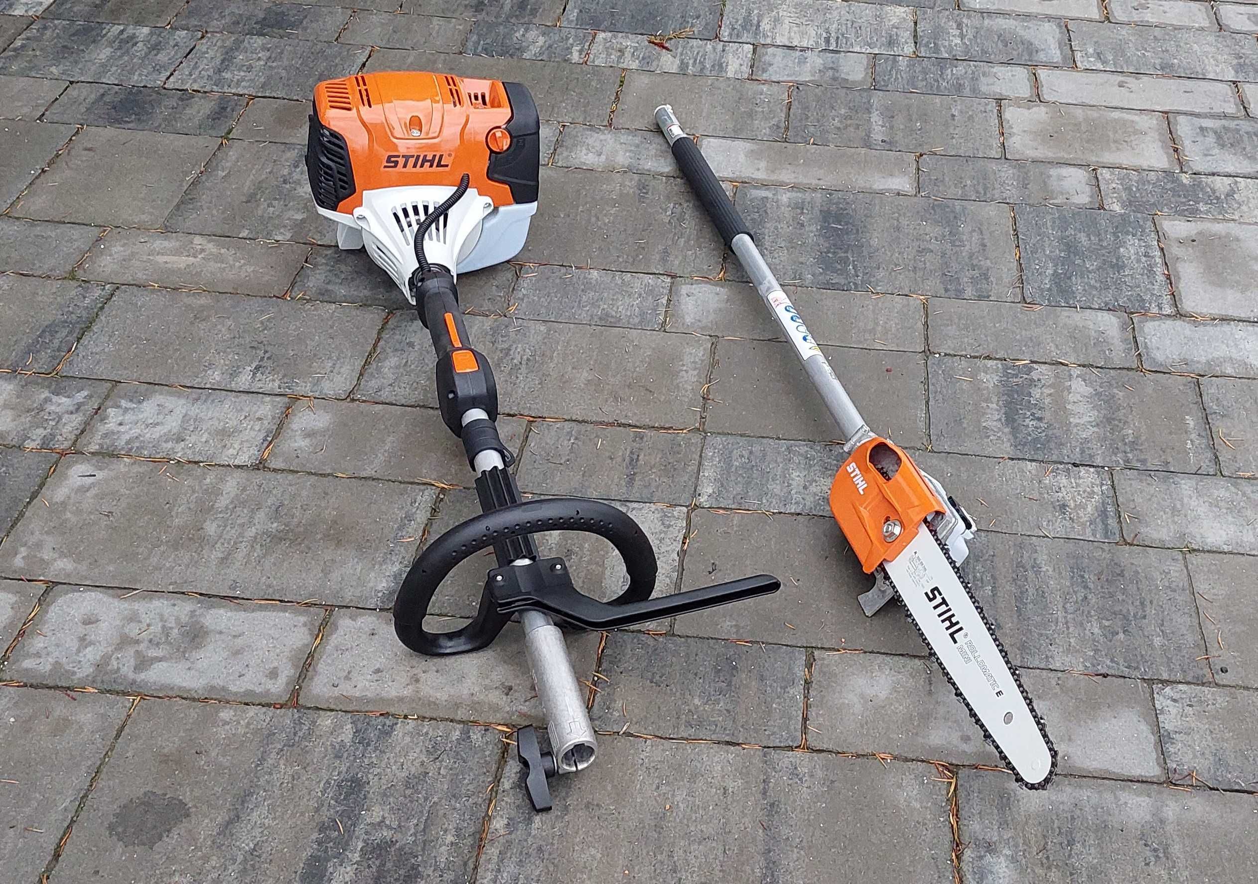 Mocna podkrzesywarka Stihl 1,9KM piła na wysięgniku multitool wynajem