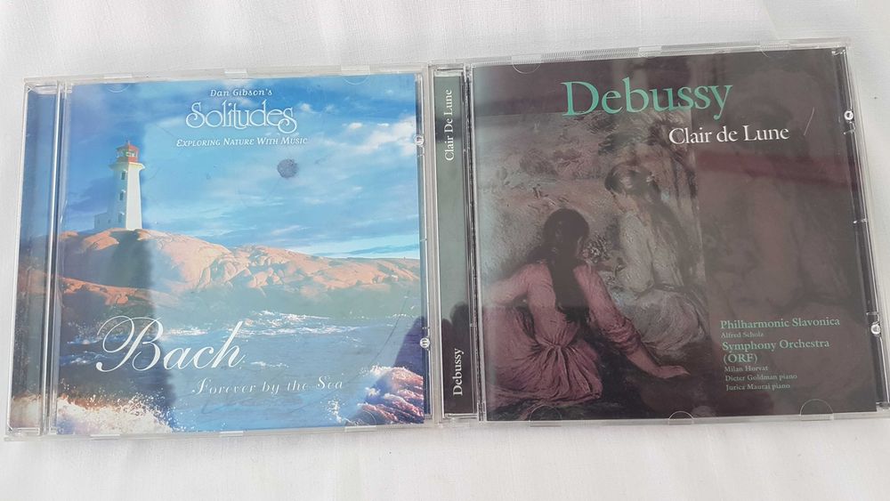 2 Cd's - Debussy - Clair de Lune + Bach Solitudes