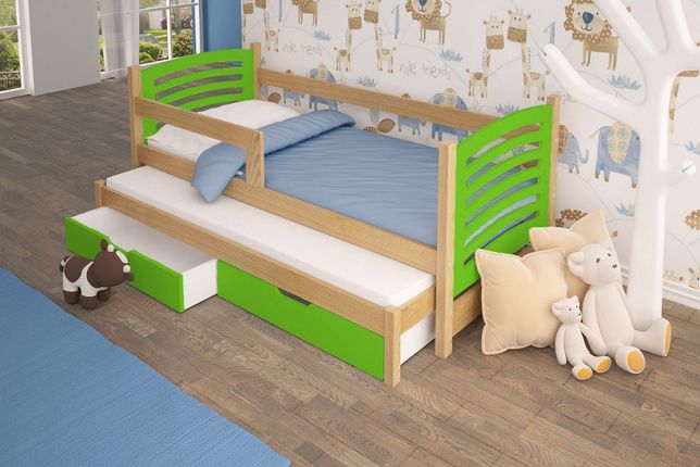 Łóżko dla dzieci Olek z materacami gratis! Kolory do wyboru