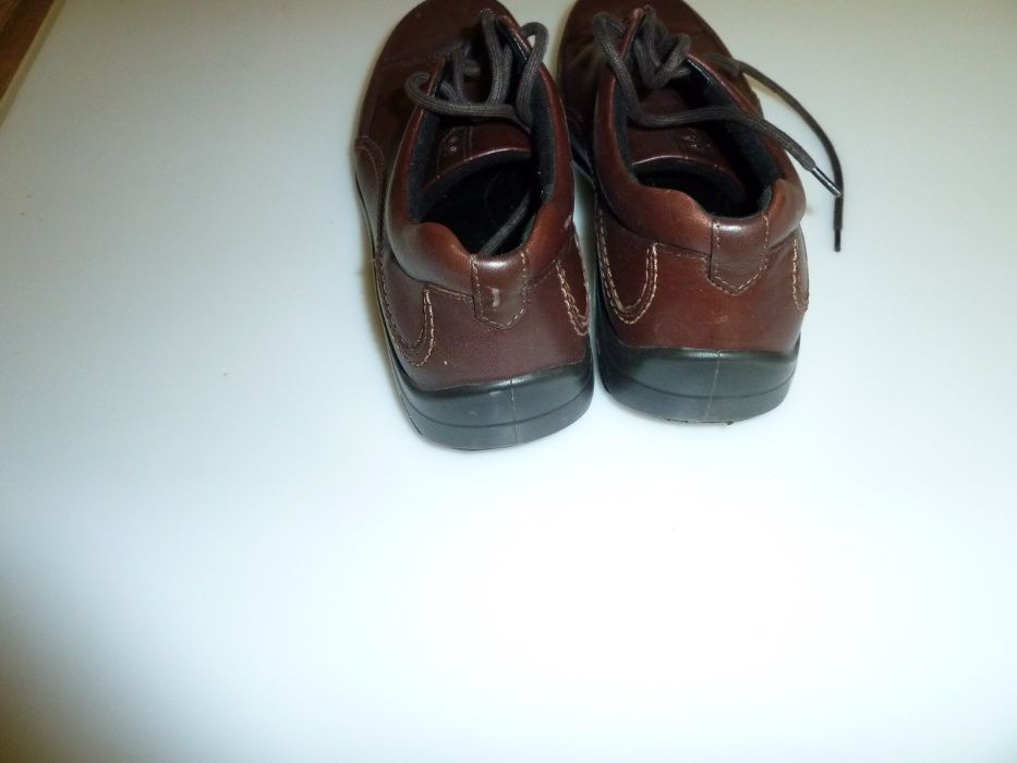 Кожаные туфли мокасины ботинки Ecco, р 39, стелька 25,5 см в идеале
