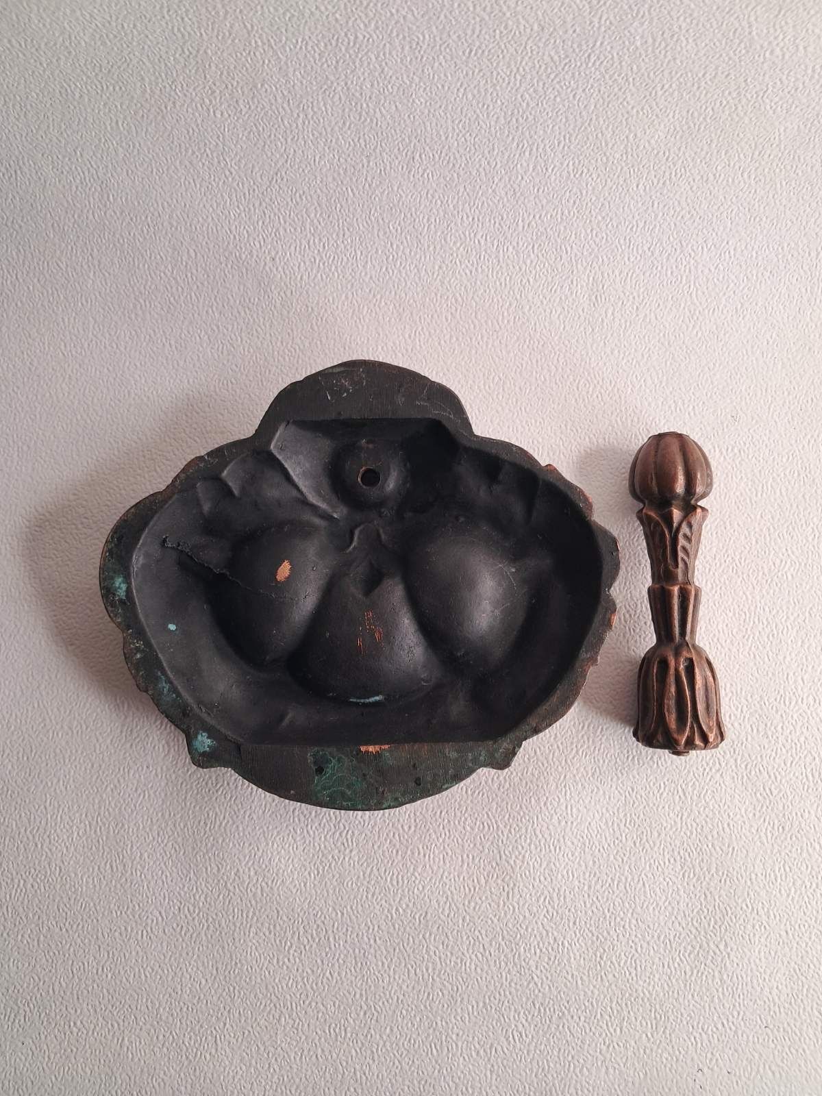 Пепельница подсвечник из меди