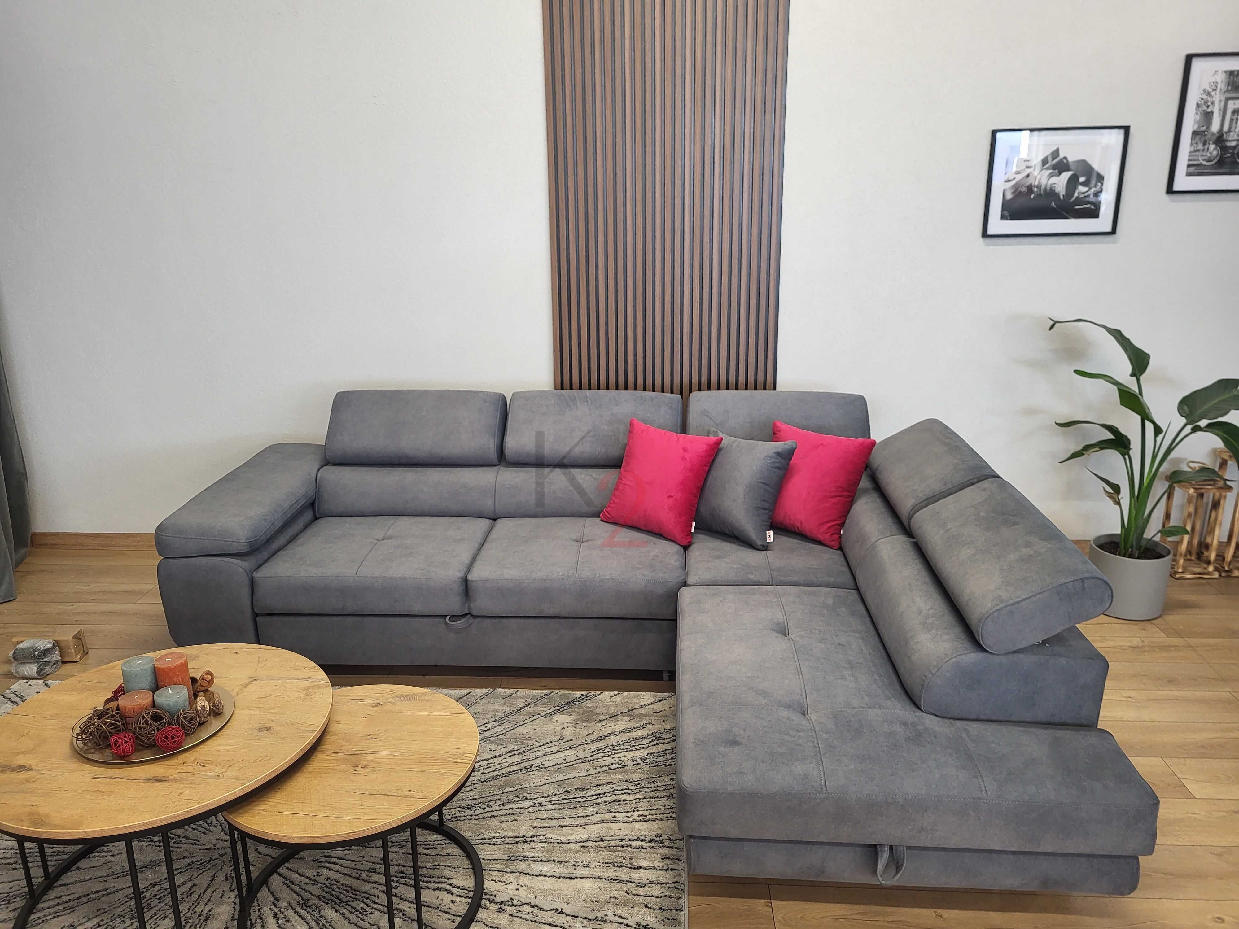 Narożnik ARTEON POD WYMIAR Rogówka Sofa Łóżko USB Kanapa +GRATIS