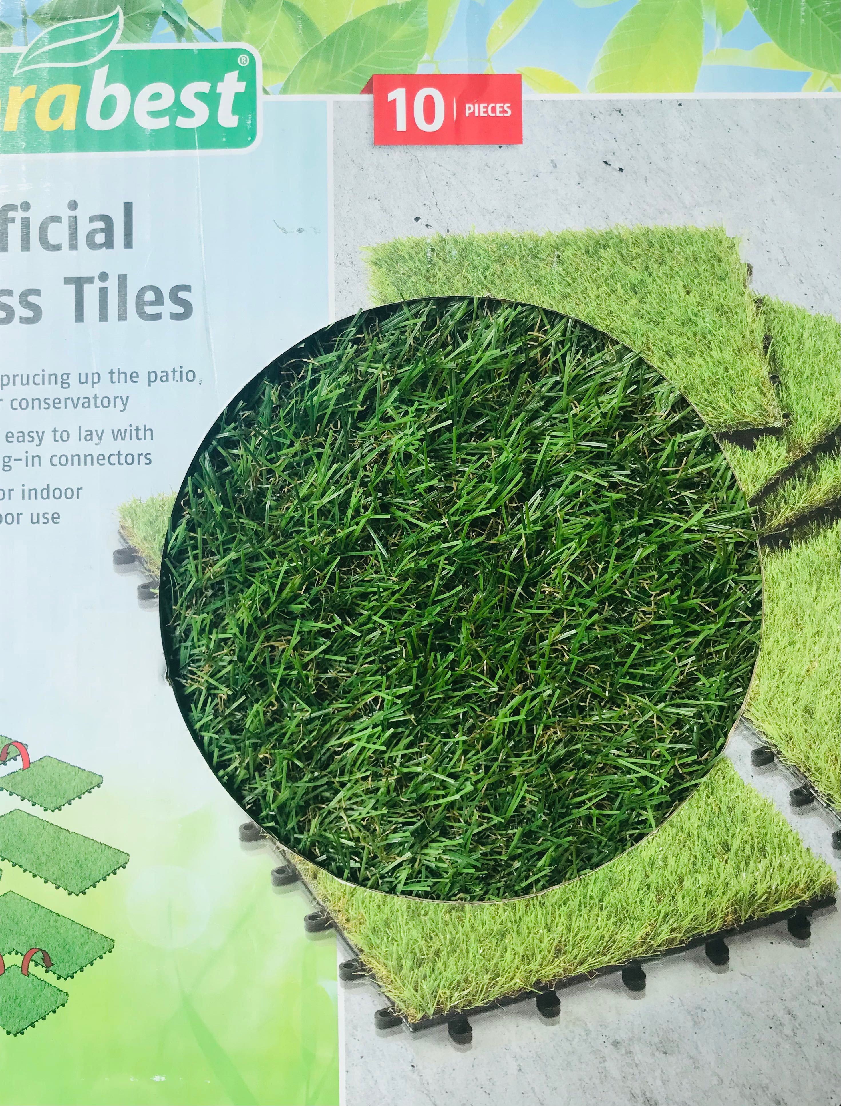 Sztuczna trawa płytkach kafelki artificial grass tiles Florabest NOWA