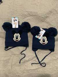 2 czapki zimowe Disney Myszka Miki nowe z metką