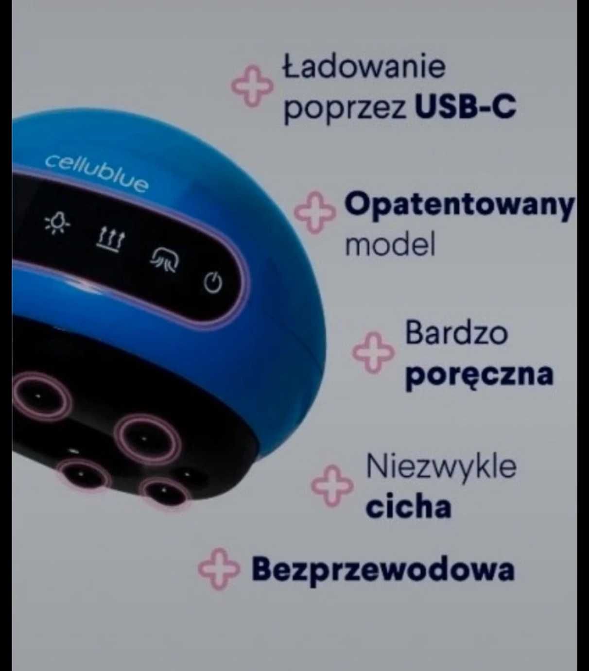 Bańka rozgrzewająca antycelulitowa cellublue
