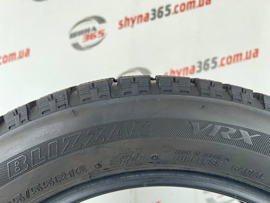 195/55 r16 bridgestone blizzak vrx 7mm шини бу зима