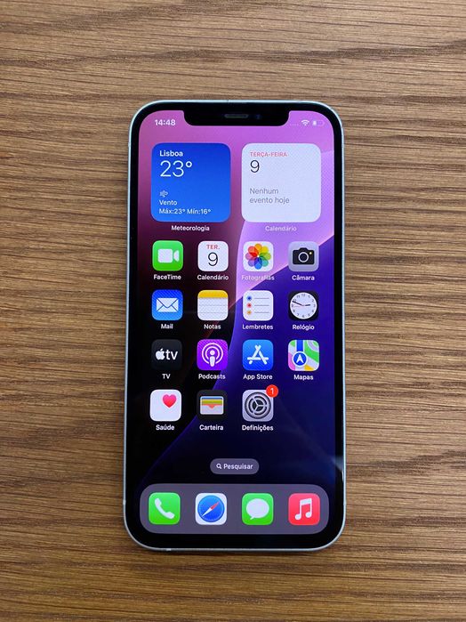 iPhone 12 64GB - Desbloqueado - Como novo,Com garantia, bateria a 100%