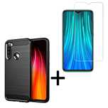 Etui pancerne + szkło do Xiaomi Redmi Note 8 / 8T czarny