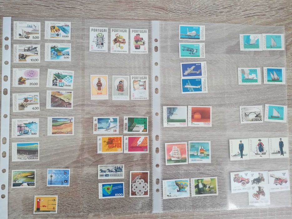 Conjunto de 340 selos de Portugal - Anos 60, 70 e 80
