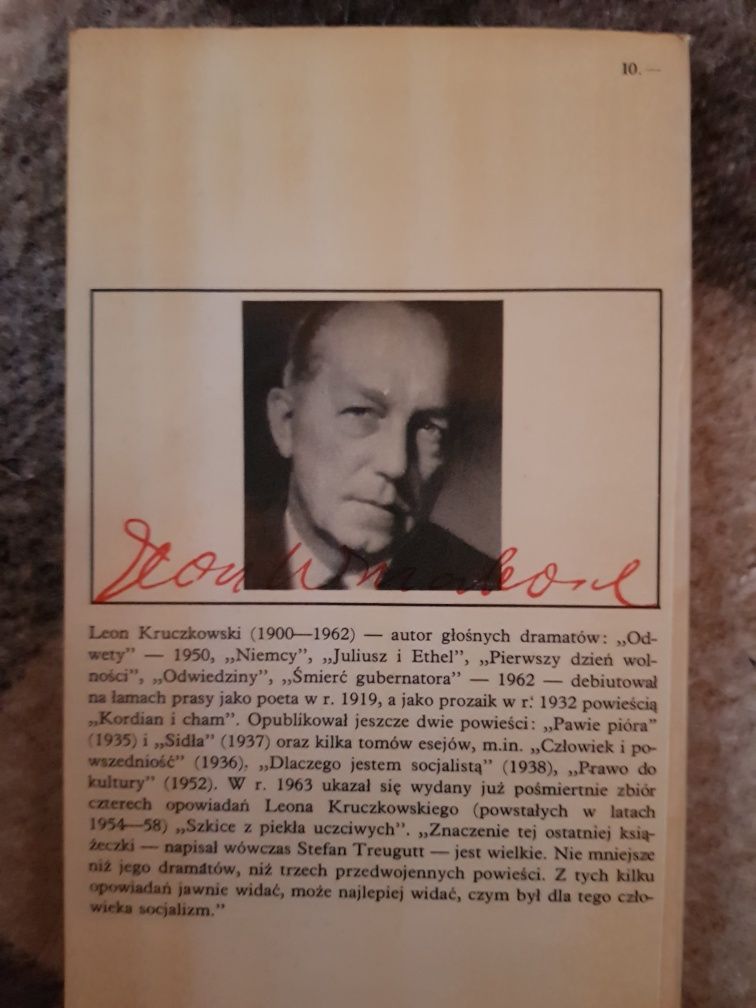 Leon Kruczkowski Szkice z piekła uczciwych Czytelnik 1974