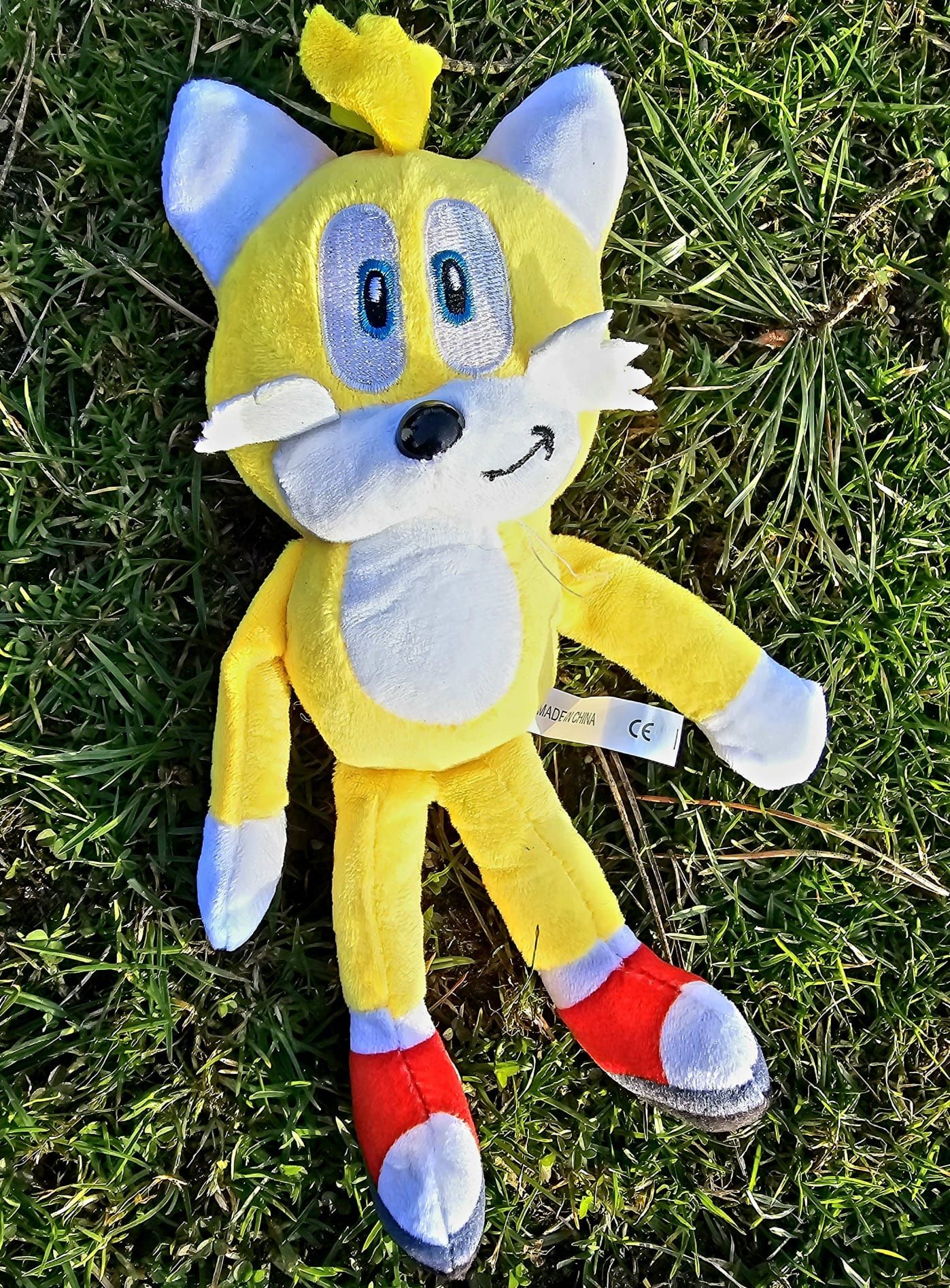 Maskotka pluszak brelok żółty Sonic Tails Miles nowy