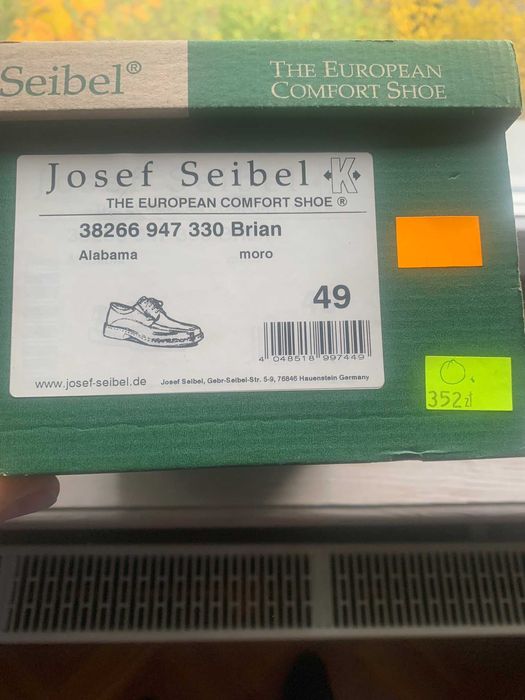 Półbuty Josef Seibel (Made in Germany)