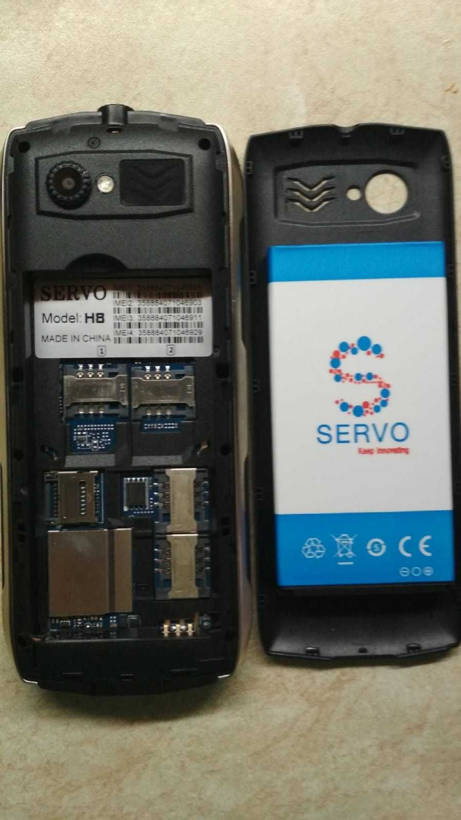 Телефон SERVO H8 на  4 сим карты. (3400)