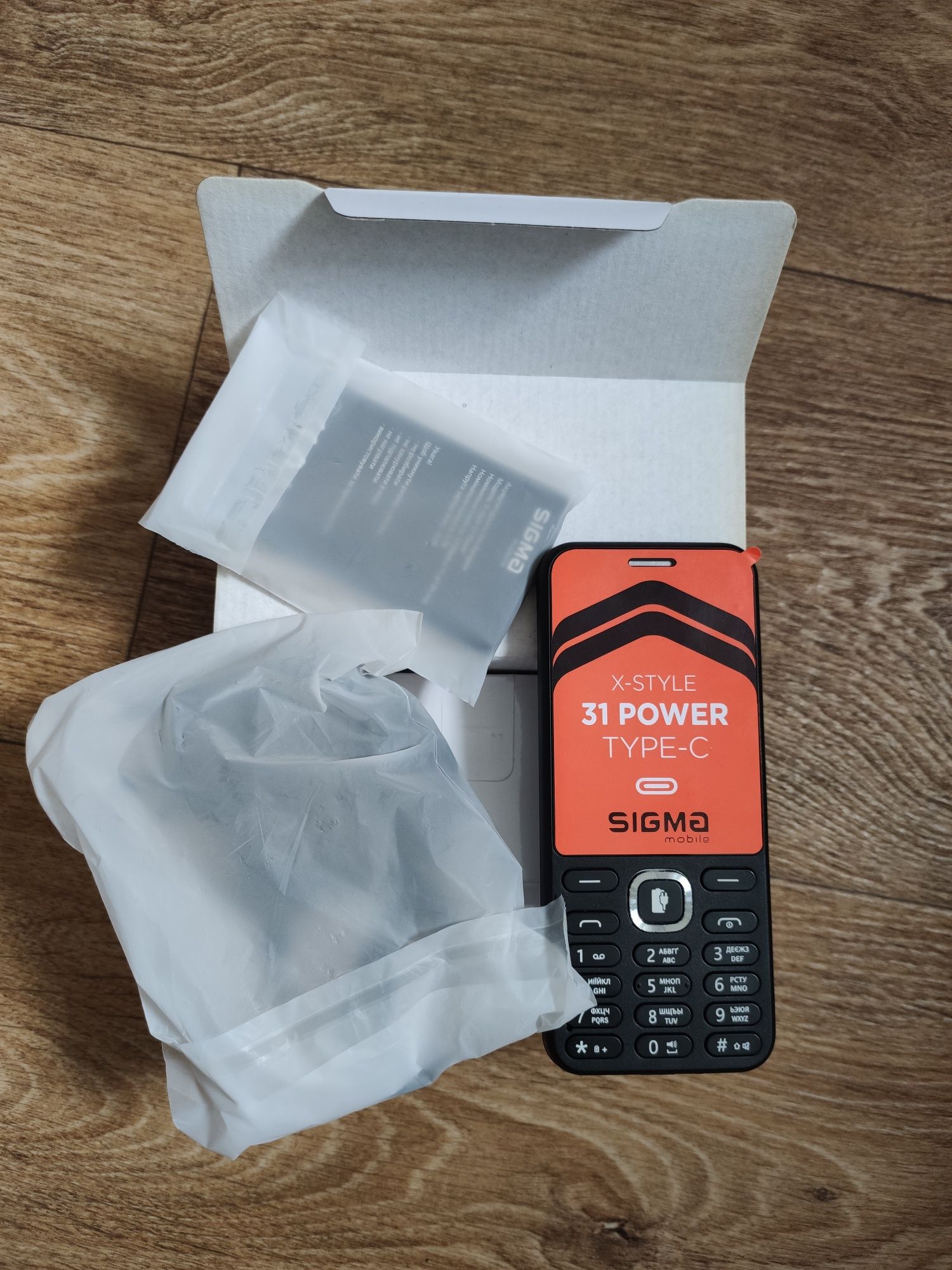 Мобільний телефон Sigma mobile X-style 31 Power TYPE-C Новий.