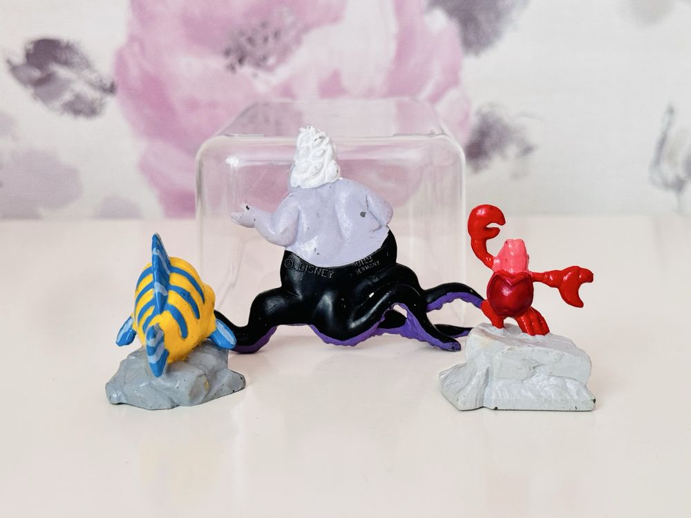 Figurka bajka Mała Syrenka, Urszula, krab Sebastian, Florek, Bullyland