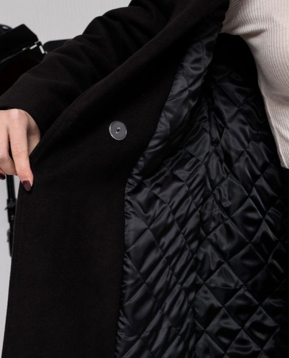 Пальто чорне кашемірове