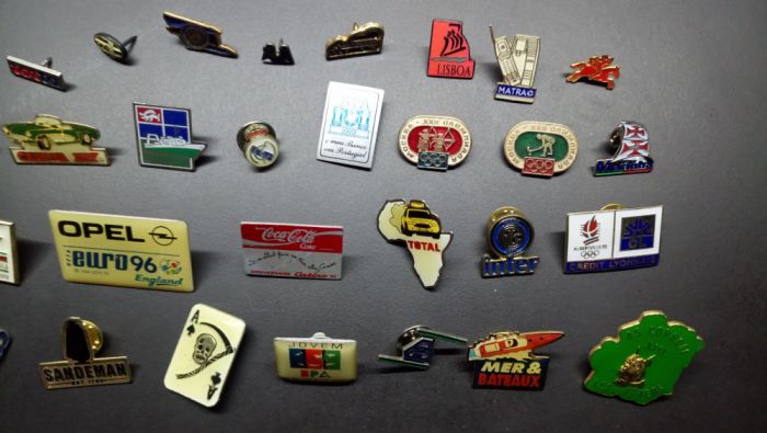 pins diversos bancos asterix barcos coca-cola jogos olimpicos rally