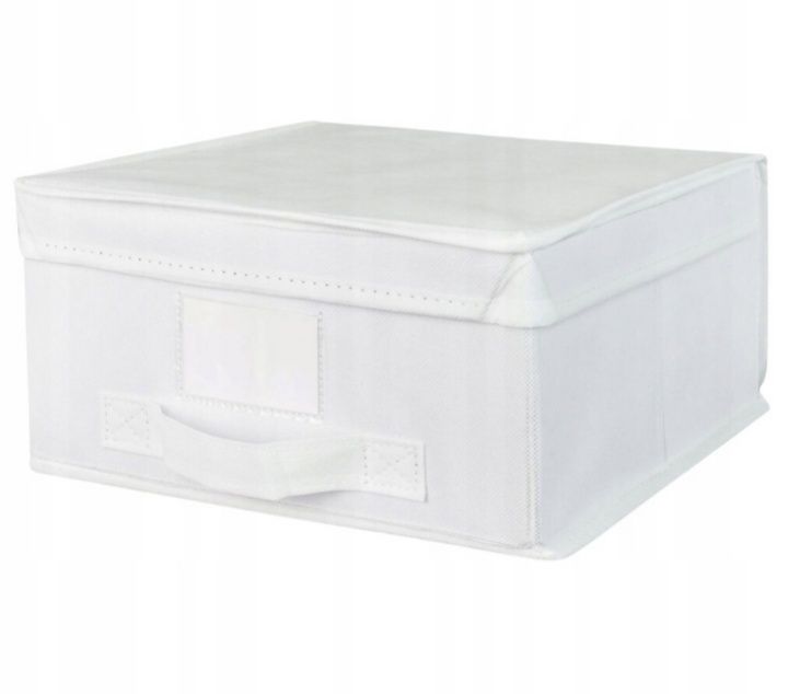 LIVARNO HOME bialy organizer pudełko do przechowywania 29X27X14CM