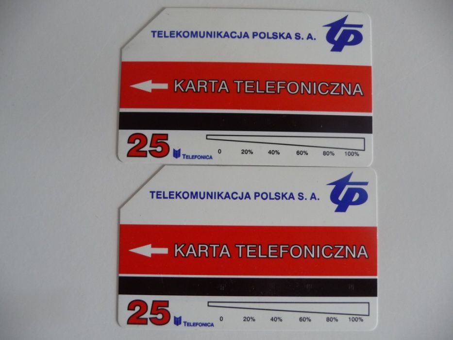 Karty telefoniczne - Warszawa - Pałace 2 szt.