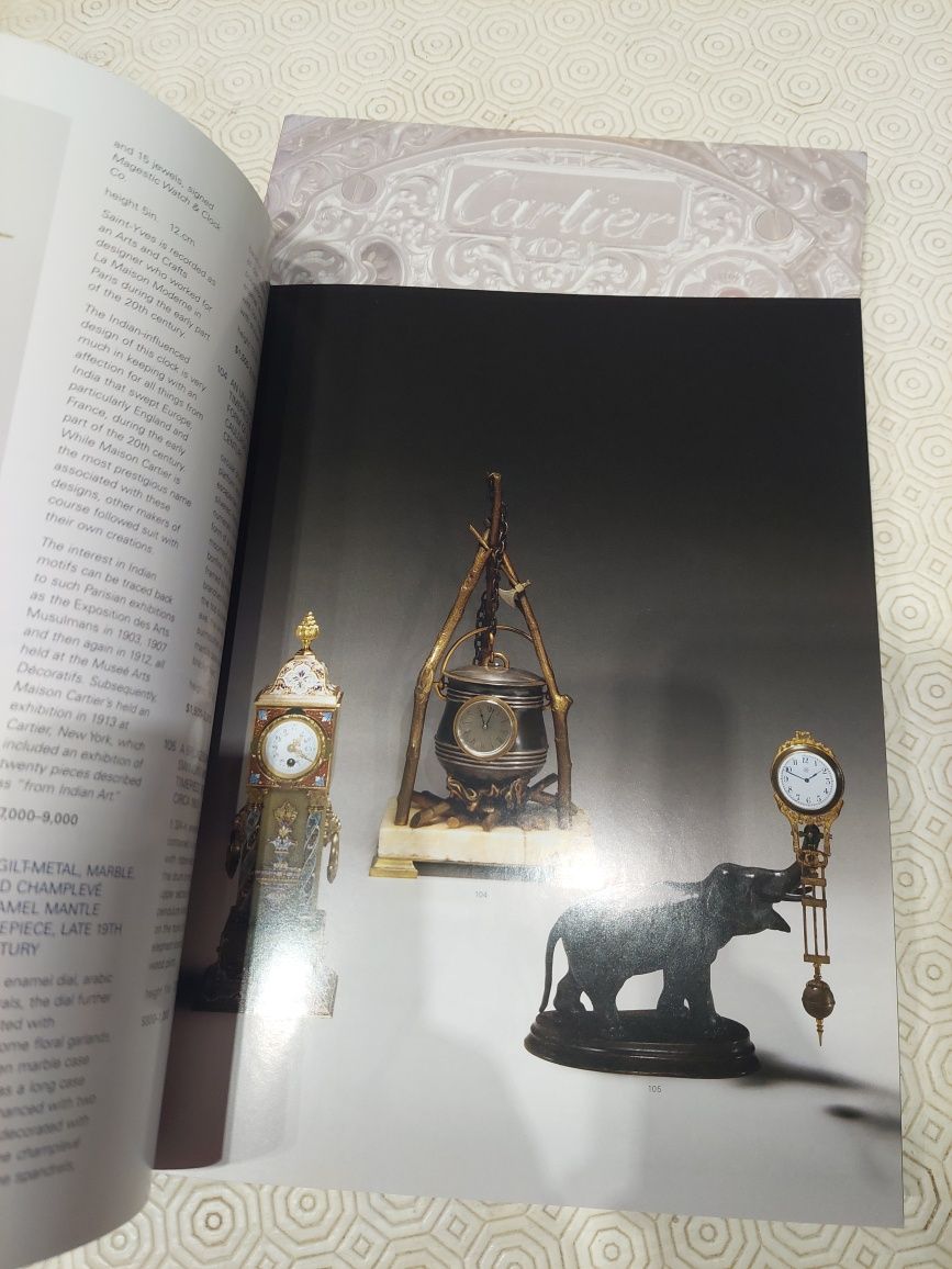 Catálogo relógios sotheby ano 2003