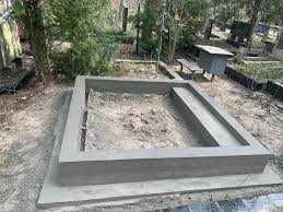 Заливка Бетонок на Кладбище