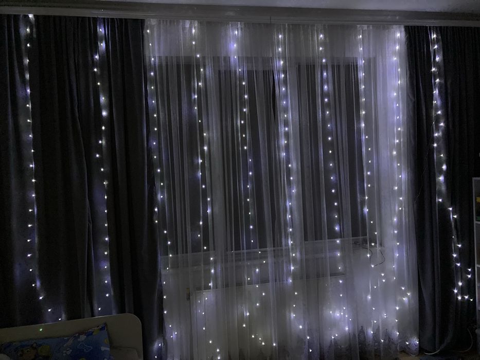 Гірлянди штора Роса а світящі шаріки